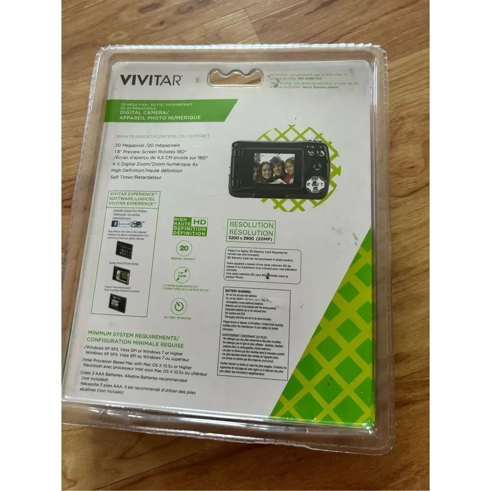 VIVITAR VXX14 - Digital Camera 20 MP - Snap A Pic - Brand New - purple selfie